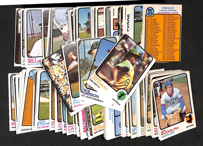 Approx. 200 Assorted 1973 O-Pee-Chee Baseball Cards w. Some Stars