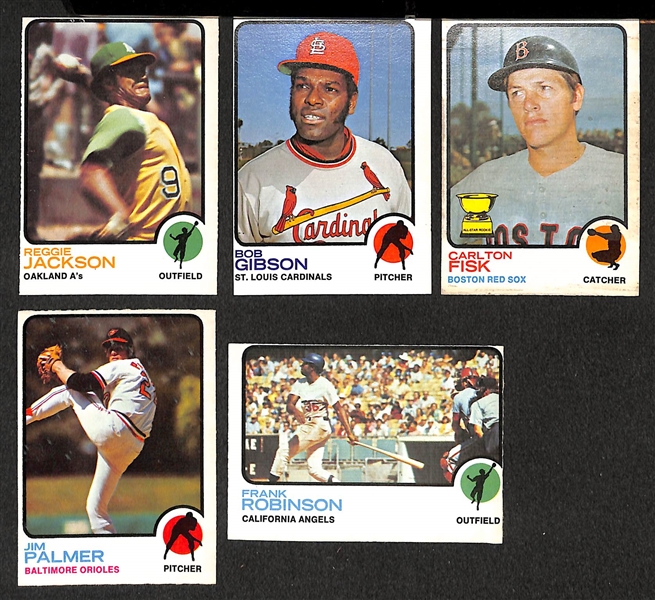 Approx. 200 Assorted 1973 O-Pee-Chee Baseball Cards w. Some Stars