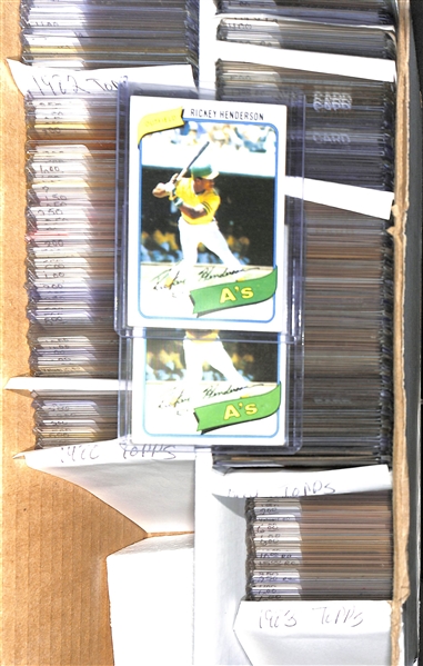 220 Assorted 1980-1989 Baseball Stars & Rookie Cards