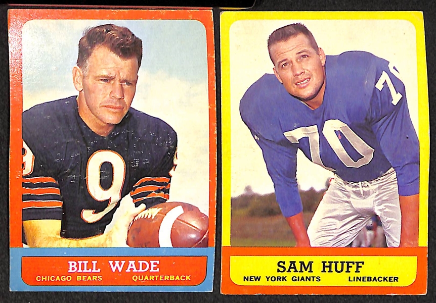 240 Assorted 1960-1968 Topps Football Cards w. Minor Stars