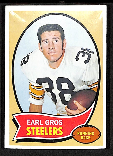 RARE 1970 Topps Football Unopened Cello Pack (Factory Sealed) - Earl Gros On Top (30 cards)
