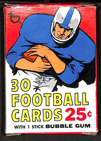 RARE 1970 Topps Football Unopened Cello Pack (Factory Sealed) - Earl Gros On Top (30 cards)
