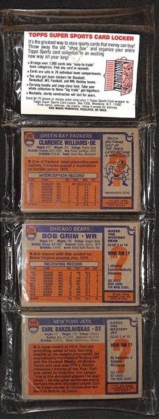 RARE 1976 Topps Football Unopened Rak Pack (Factory Sealed) - Walter Payton Rookie Year (42 cards)
