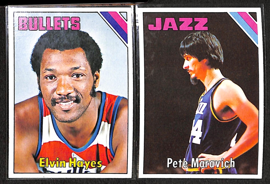 1975-76 Topps Basketball Complete Set w. Moses Malone Rookie Card