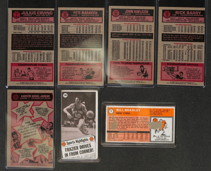 Lot of 43 - 1976-77 Topps Basketball Cards w. Dr. J