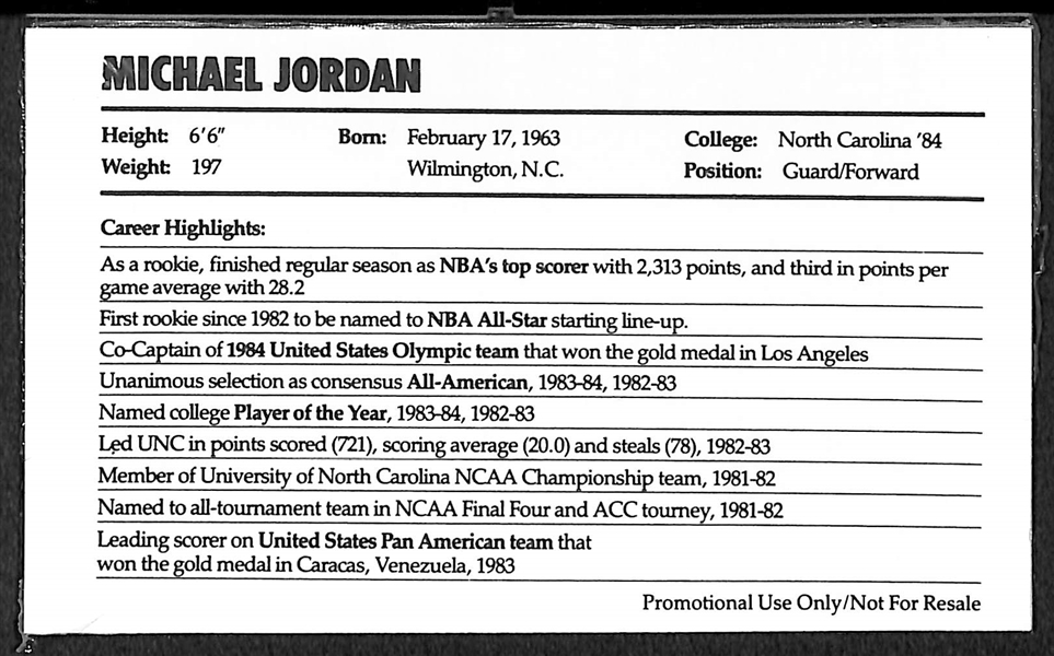 SEALED - 1985 Nike Promo Set Michael Jordan Rookie Card