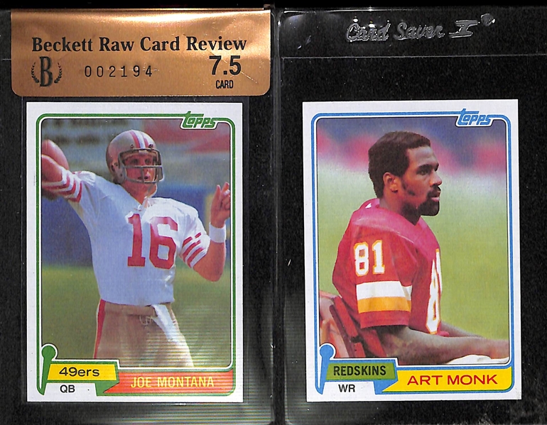 Lot of 500 Assorted 1981 Topps Football Cards - Straight from Vending Box - w. Montana BGS 7.5