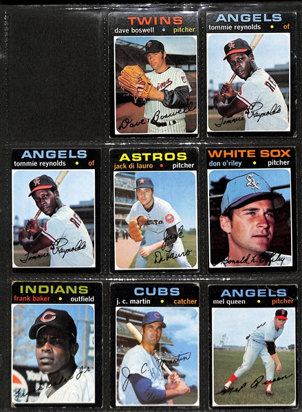 Lot of 1500 Assorted 1970-1977 Topps Baseball Cards w. Minor Stars