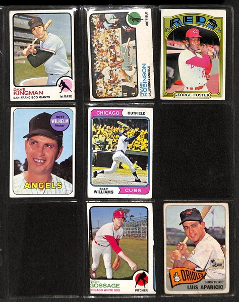 Album of 74 Topps Stars Baseball Cards From 1964-1974 w. Duke Snider