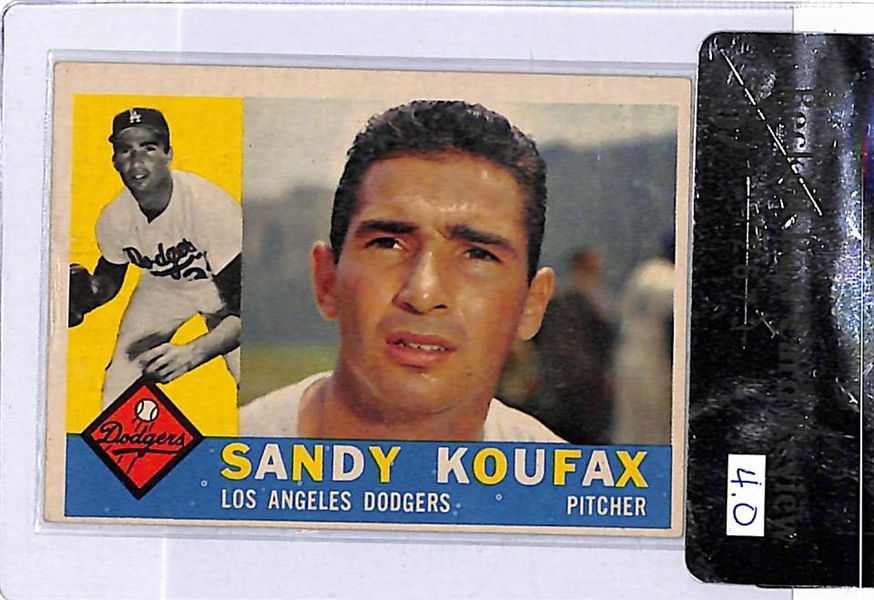 Lot of (4) 1960s Sandy Koufax Cards  - All Beckett Raw Graded