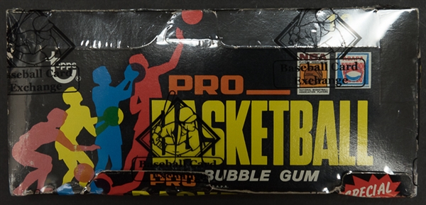 Extremely Rare 1971-72 Topps Basketball Unopened Wax Box (12 Packs)