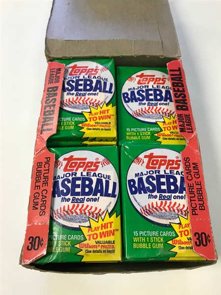 1981 Topps Baseball Wax Box - Missing 1 Pack