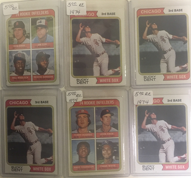 Lot of Approx 200+ Rookie Cards from 1974-1986