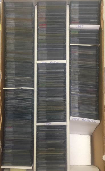 Lot of Approx 350+ Assorted Baseball Rookie Cards From 1995-2002