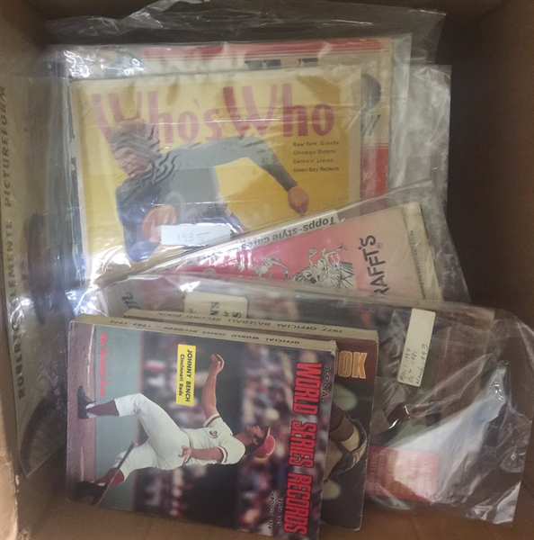 Mixed Sports Lot of Sports Magazines & Digests - w. 1935 & 1936 Who's Who In Major League Football Magazine & Clemente Pictureform