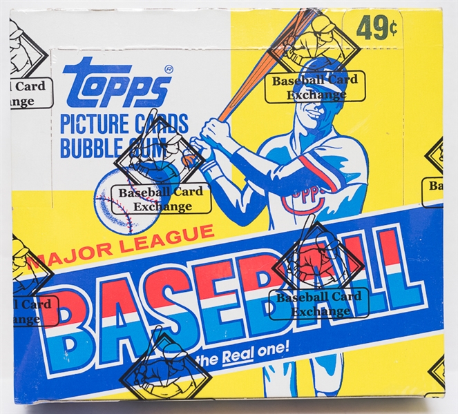 1983 Topps Baseball Unopened Cello Box - 24 Factory Sealed Packs (Boggs, Gwynn, Sandberg Rookie Year) - BBCE