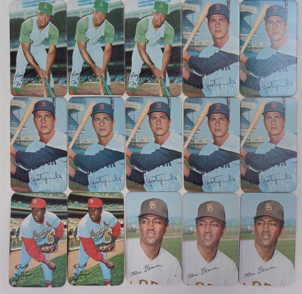 1970 Topps Super Baseball Lot of 38 Cards (Mainly Stars inc. Clemente, Aaron, Rose, Mays, +)