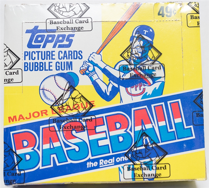 1983 Topps Baseball Unopened Cello Box - 24 Factory Sealed Packs (Boggs, Gwynn, Sandberg Rookie Year) - Sealed by BBCE