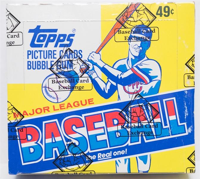 1983 Topps Baseball Unopened Cello Box - 24 Factory Sealed Packs (Boggs, Gwynn, Sandberg Rookie Year)