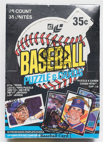 1985 Donruss Unopened Baseball Wax Box of 36 Wax Packs - Clemens and Puckett Rookie Year - Sealed By BBCE