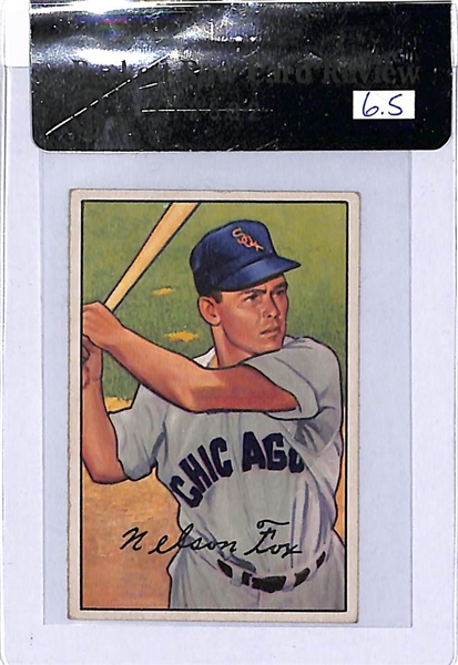 1952 Bowman Stan Musial and Nellie Fox - Both Graded BGS 6.5