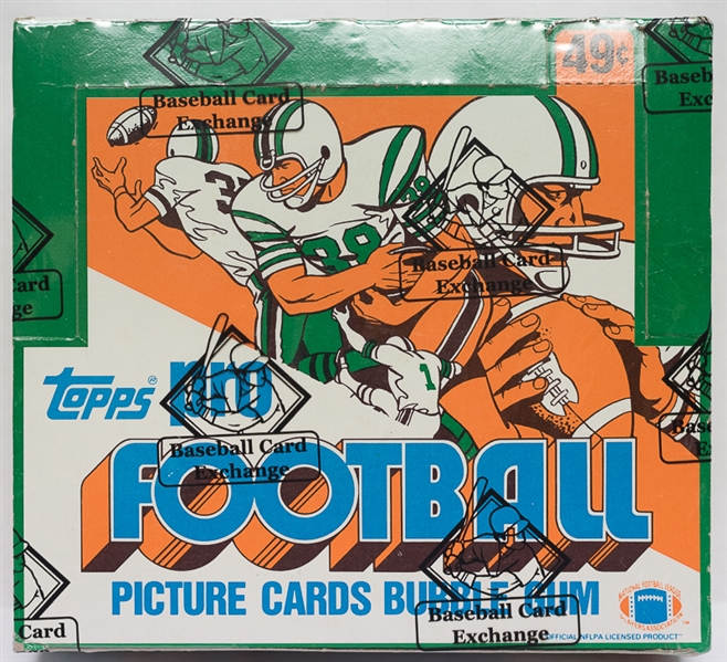 Unopened 1981 Topps Football Cello Box (Montana's Rookie Year) - 24 Packs - Sealed By BBCE