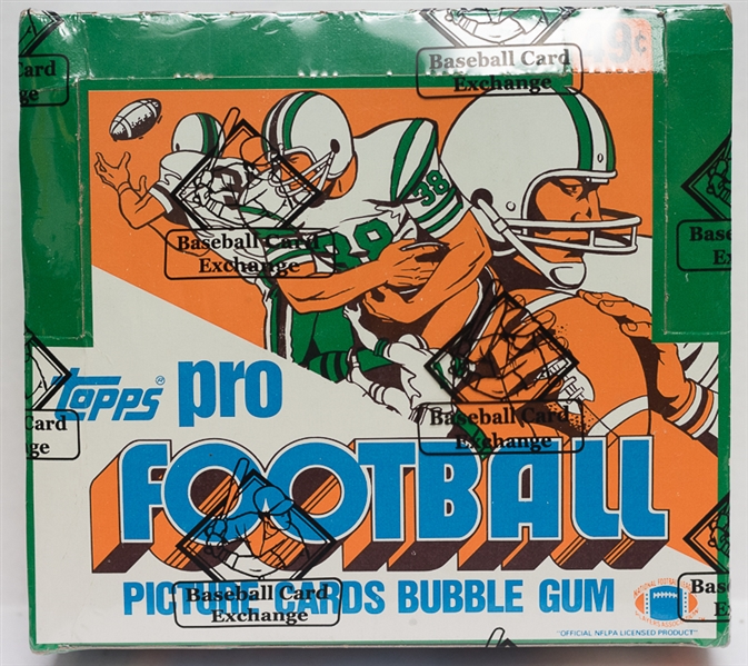 Unopened 1982 Topps Football Cello Box - 24 Packs - Sealed by BBCE