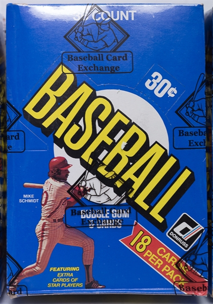 Lot of (3) Unopened 1981 Donruss Baseball Wax Boxes (3 Boxes w/ 36 Wax Packs Per Box) - Sealed By BBCE