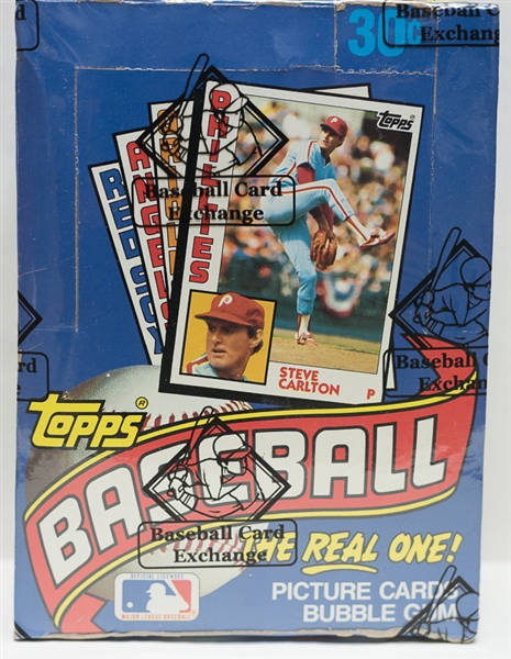 1983 and 1984 Unopened Topps Baseball Wax Boxes (36 Packs per Box) - Sealed by BBCE