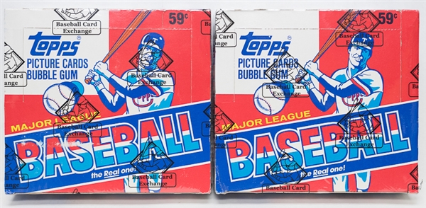 Lot of (2) Unopened 1986 Topps Baseball Cello Boxes w/ 24 Packs per Box - Sealed by BBCE