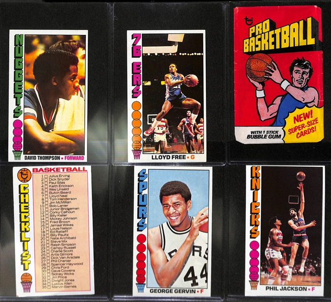 1976-77 Topps Basketball Partial Set (Missing 9 Cards) - w/ Wrapper