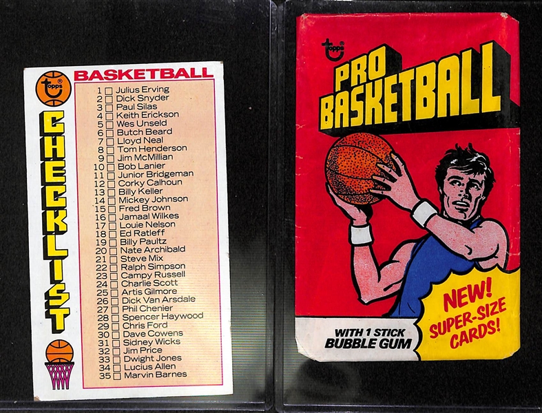 1976-77 Topps Basketball Partial Set (Missing 9 Cards) - w/ Wrapper