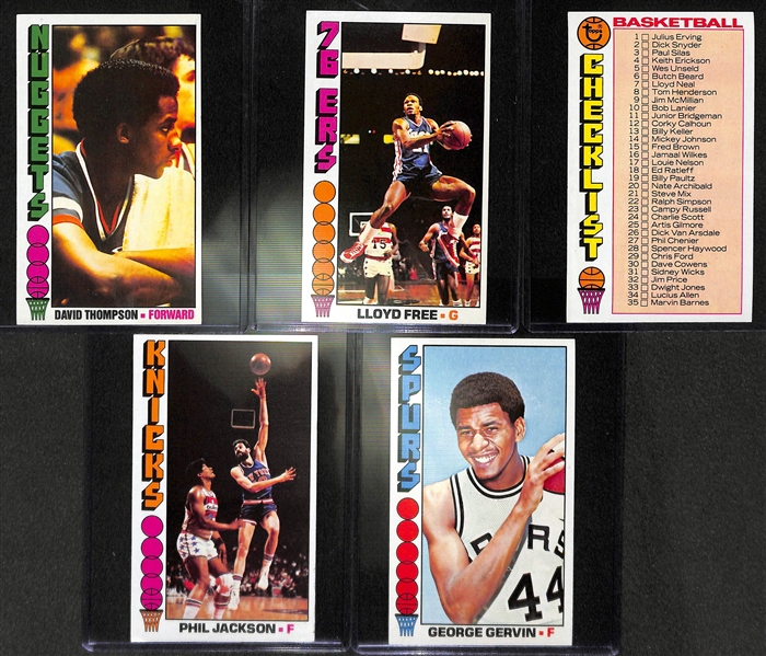 1976-77 Topps Basketball Partial Set (Missing 18 Cards) - High Quality Condition Cards!