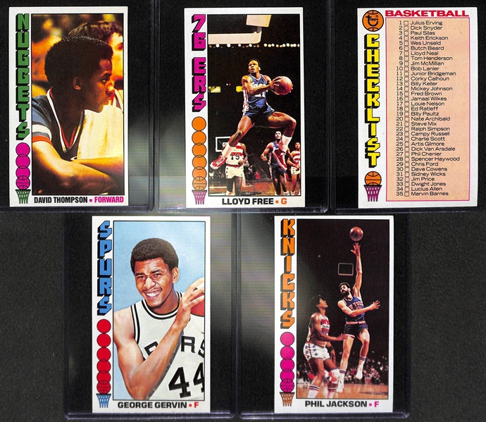 1976-77 Topps Basketball Partial Set (Missing 19 Cards) - High Quality Condition Cards!