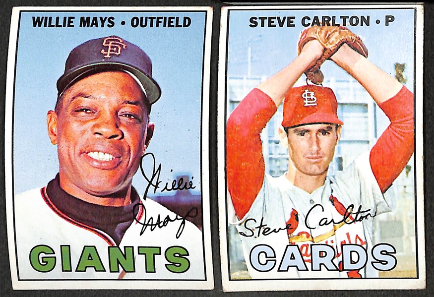 HUGE 1967 Topps Baseball Card Lot - Over 2,500 Cards inc. Many High-Grade Cards