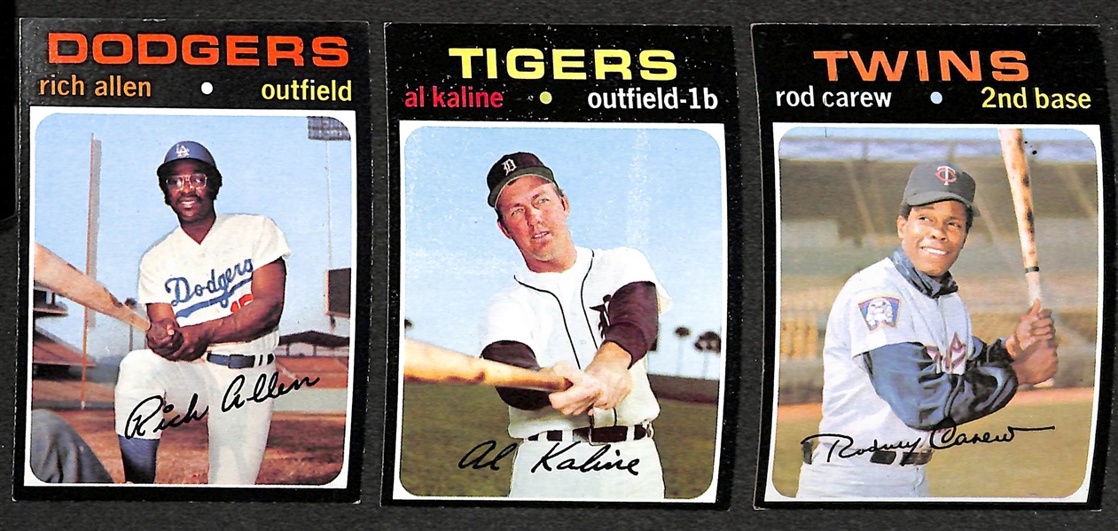 HUGE 1971 Topps High-Grade Baseball Card Lot - Over 4,600 Cards!  Over 200 Assorted High Numbers w. Key SPs!