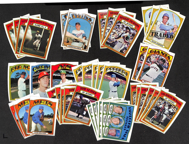 HUGE 1972 Topps High-Grade Baseball Card Lot - Over 3,700 Cards!  Many Pack-Fresh Cards!