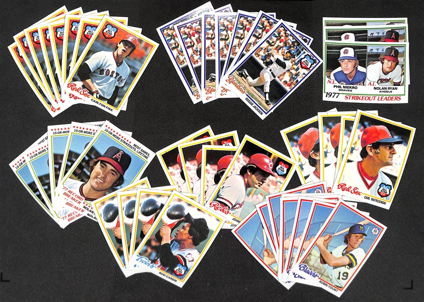HUGE 1978 Topps High-Grade Baseball Card Lot - Approximately 8000 Cards!  Many Pack-Fresh Cards!  Most Cards in EX to NM+ Condition!