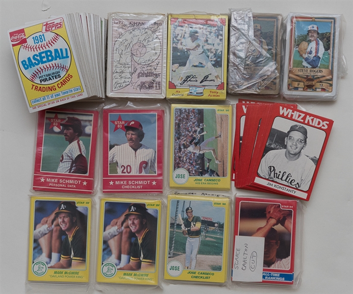 HUGE Lot of Baseball Cards, Inserts, & Mini Sets - Primarily From 1970s to Early 1990s