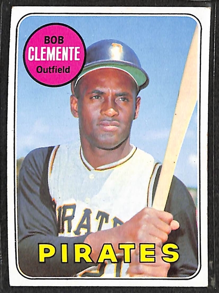 1960-1969 Assorted 75 Baseball Cards w. Clemente