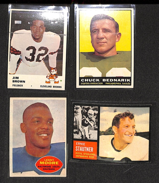 1961-1970 Assorted 250 Football Card w. Jim Brown