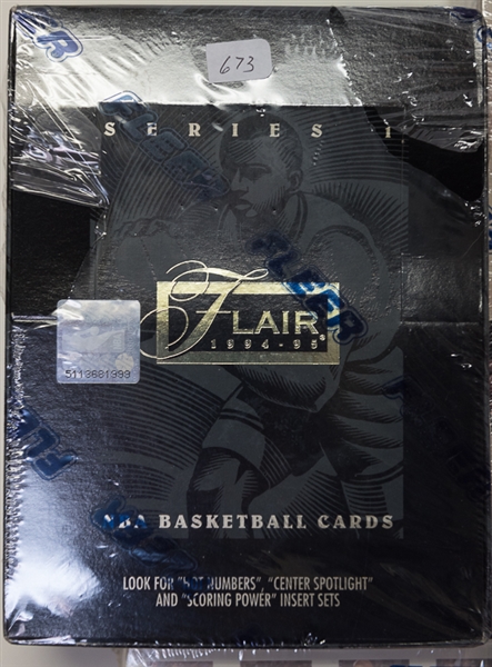 Lot of 3 Sealed Basketball Wax Boxes w. 1994-95 Flair