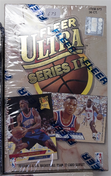 Lot of 3 Sealed Basketball Wax Boxes w. 1994-95 Flair