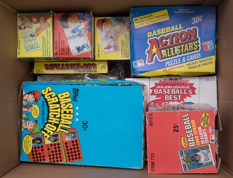 Lot Of Baseball Wax & Mini Card Sets 1980-1987