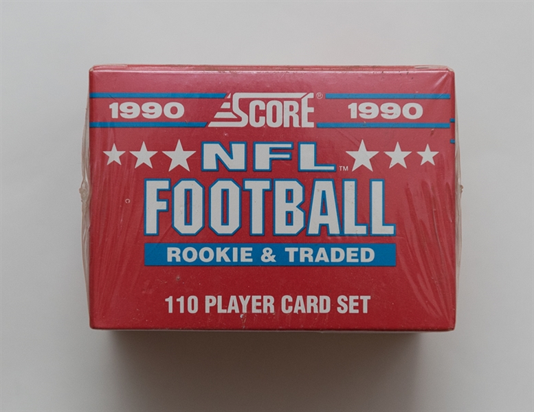 Lot Of 5 Football Card Sets w. 1990 Score Traded