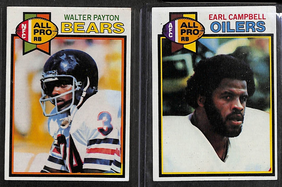 Lot Of 5 Football Partial Card Sets w. 1981 Topps w. Montana