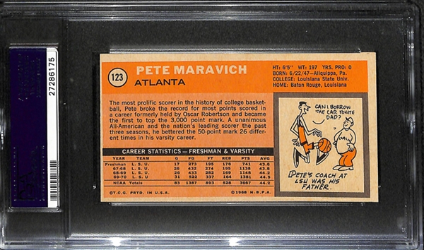 1970 Topps Pete Maravich Rookie #123 PSA 8 NM-MT
