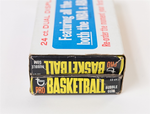 1971-1972 Topps Basketball Unopened Double Wax Box (BBCE) w/24 Packs (two 12-pack boxes sealed together)