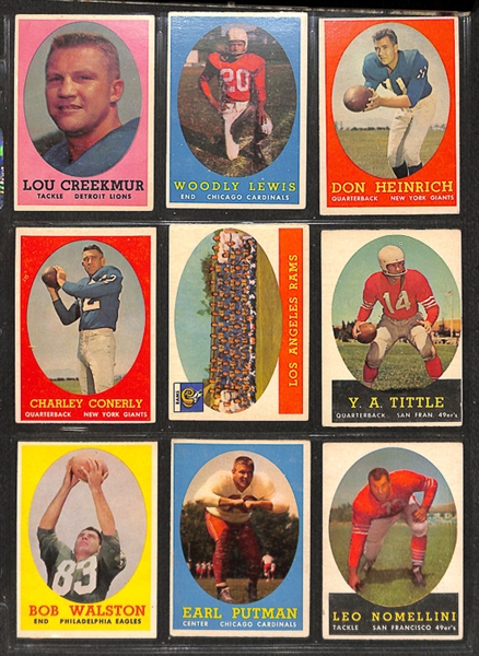1958 Topps Football Complete Set w. Jim Brown Rookie Card