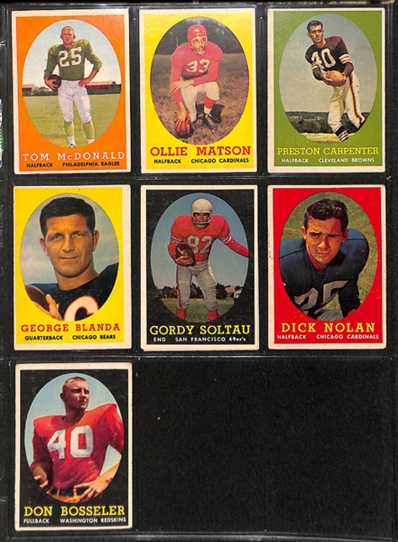 1958 Topps Football Complete Set w. Jim Brown Rookie Card